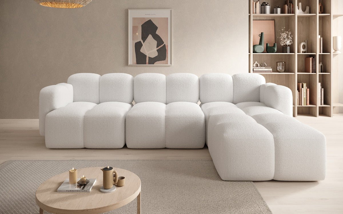 Designer L Sofa Celly in Bouclé