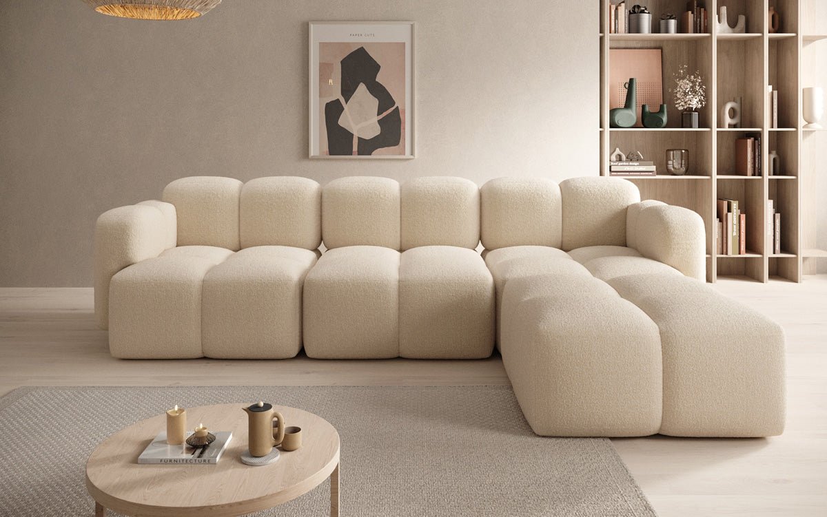 Designer L Sofa Celly in Bouclé