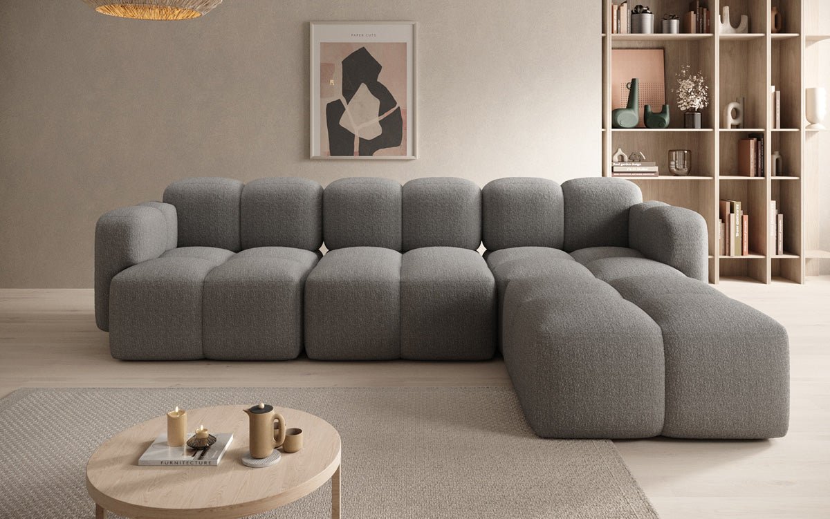 Designer L Sofa Celly in Bouclé