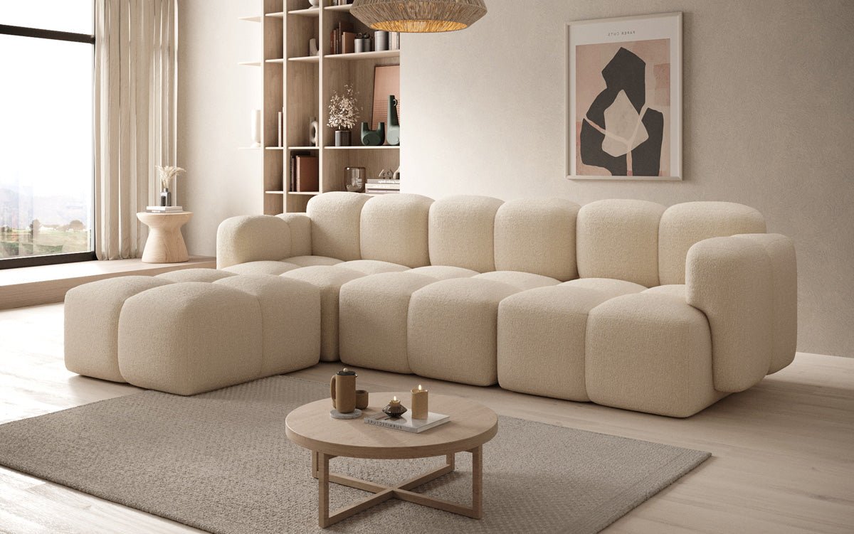 Designer L Sofa Celly in Bouclé