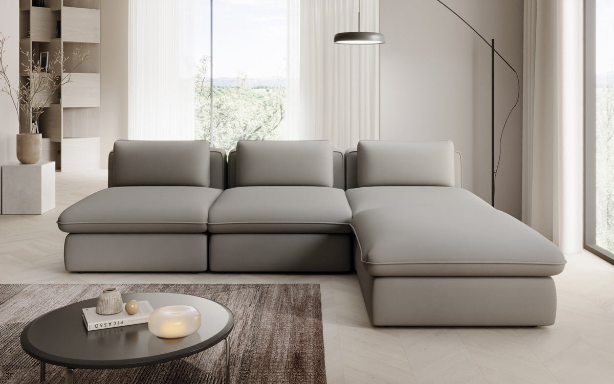 Designer L Sofa Cuddle in Stoff