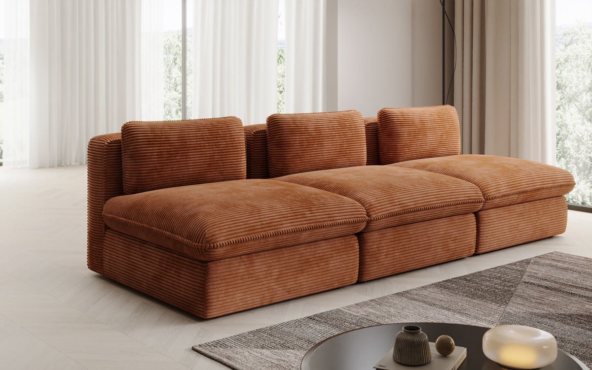 Designer Sofa Cuddle 3 Sitzer in Cord