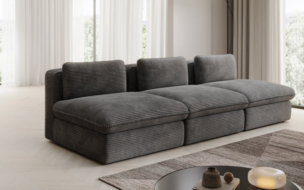 Designer Sofa Cuddle 3 Sitzer in Cord