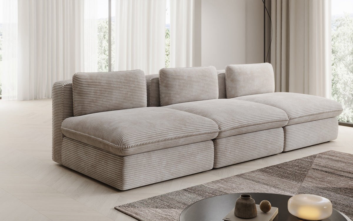 Designer Sofa Cuddle 3 Sitzer in Cord