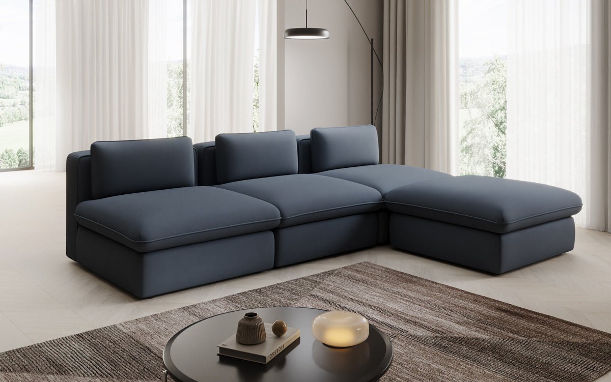 Designer L Sofa Cuddle in Stoff