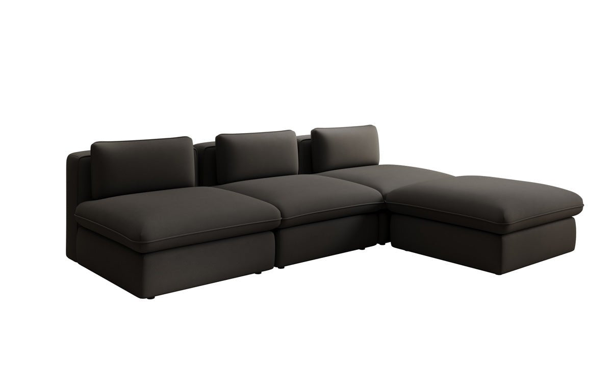 Designer L Sofa Cuddle in Stoff