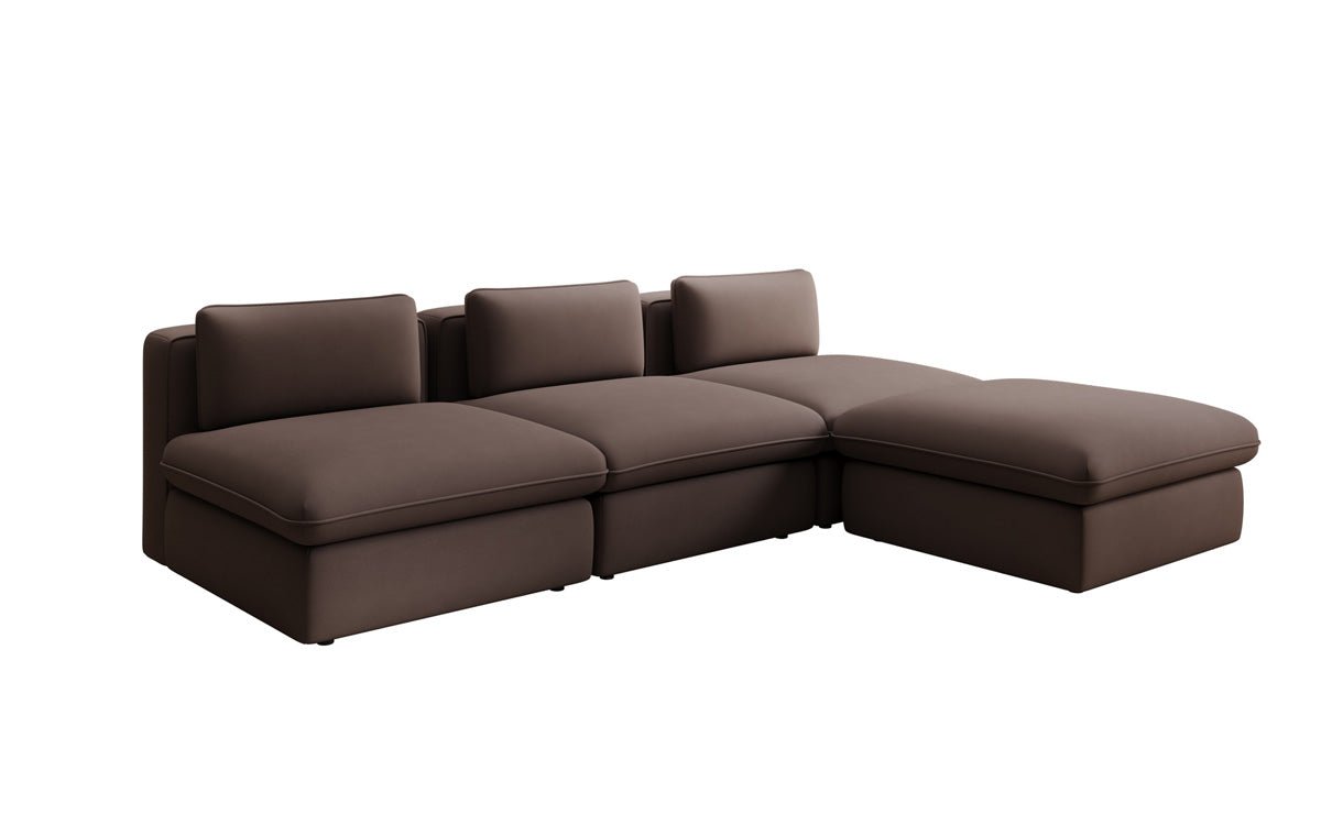 Designer L Sofa Cuddle in Stoff