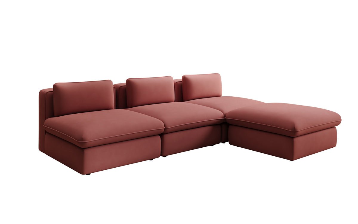 Designer L Sofa Cuddle in Stoff