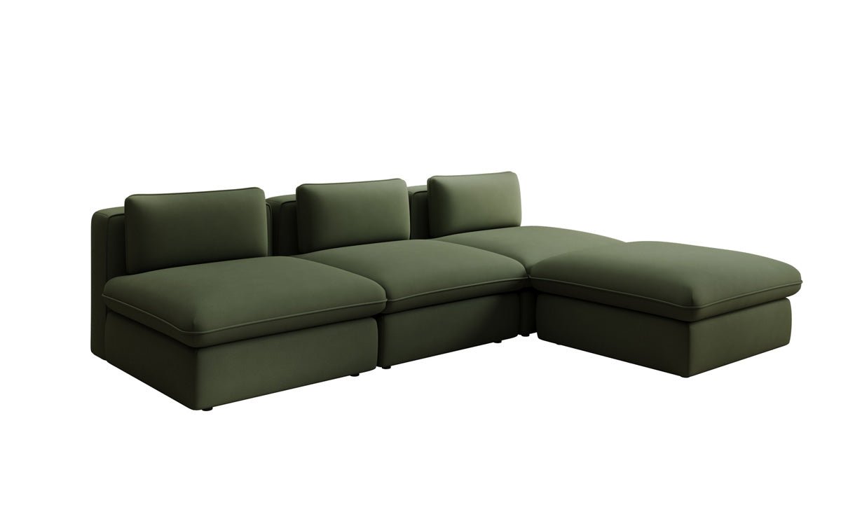 Designer L Sofa Cuddle in Stoff