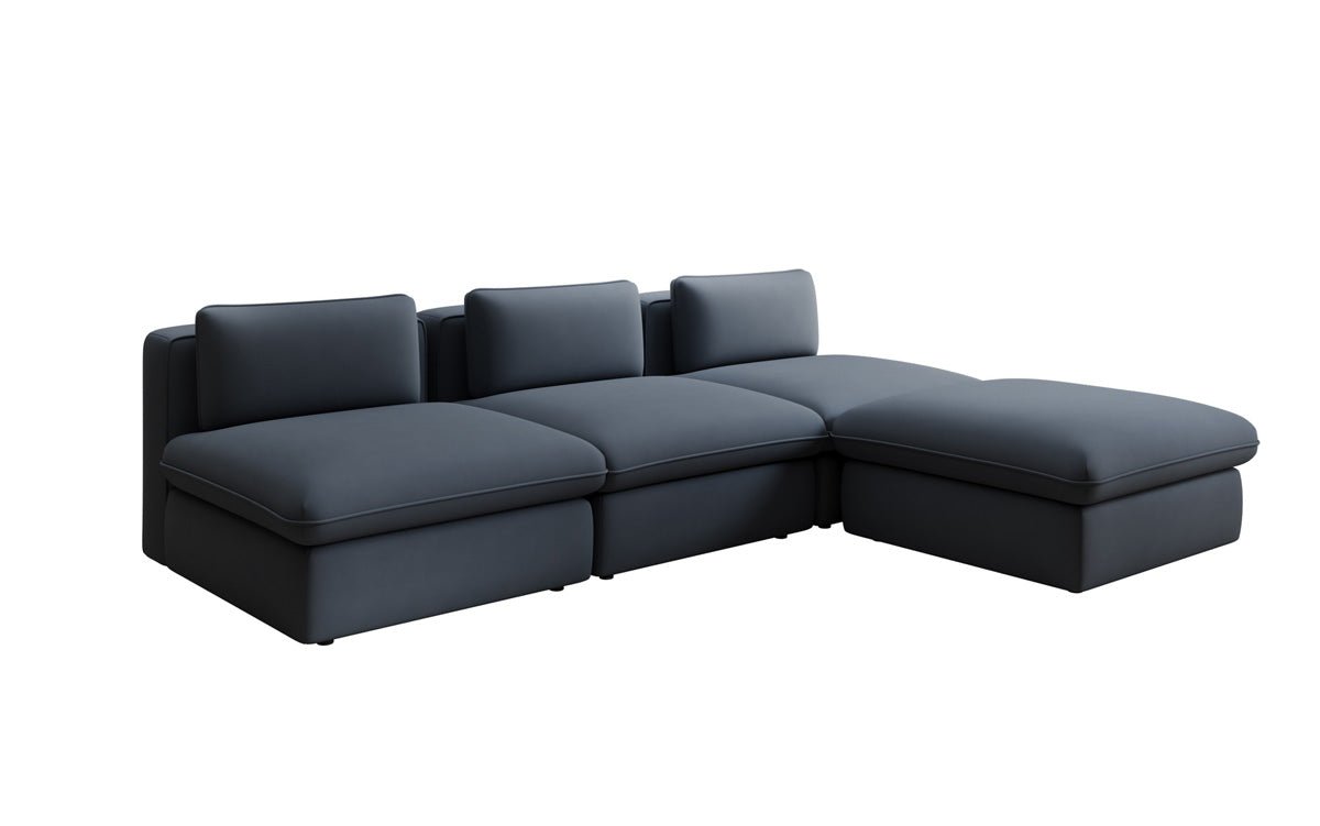 Designer L Sofa Cuddle in Stoff