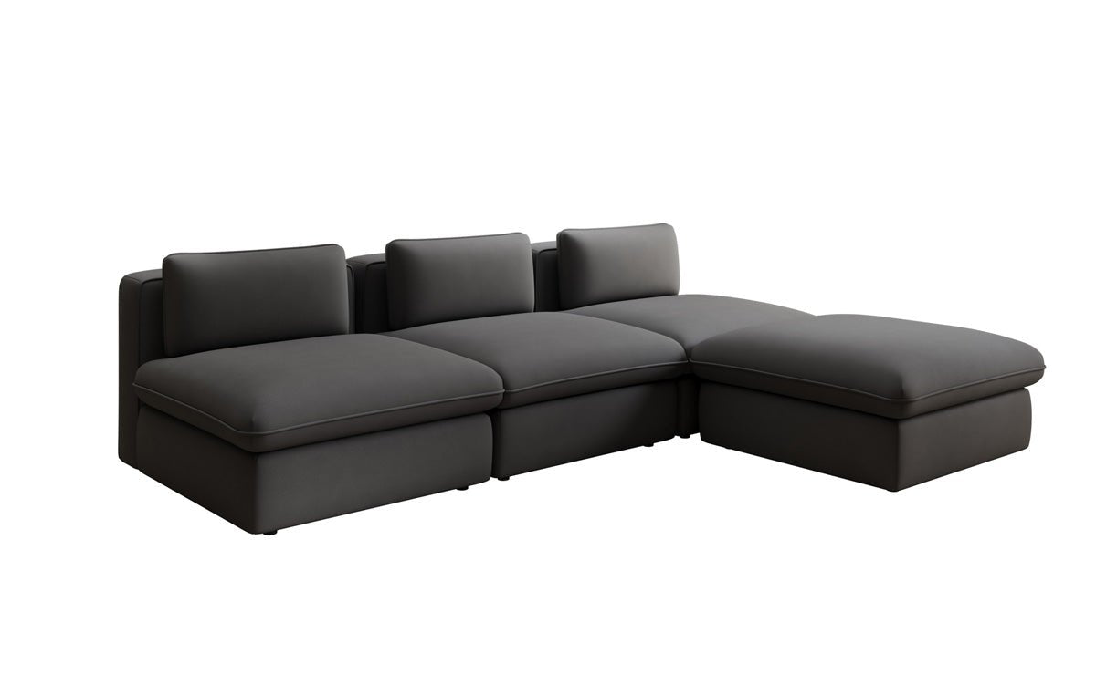 Designer L Sofa Cuddle in Stoff