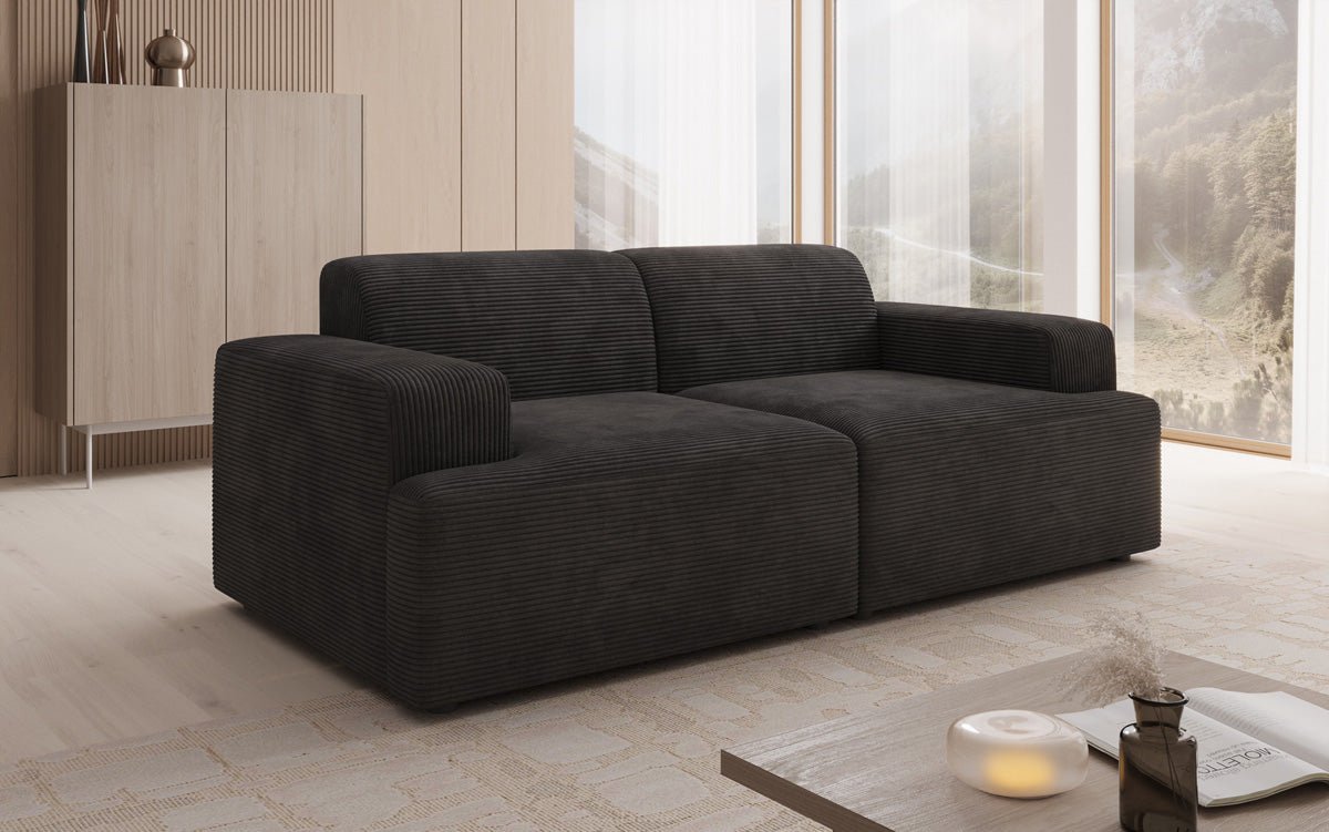 Designer 2 Sitzer Sofa Monza in Cord