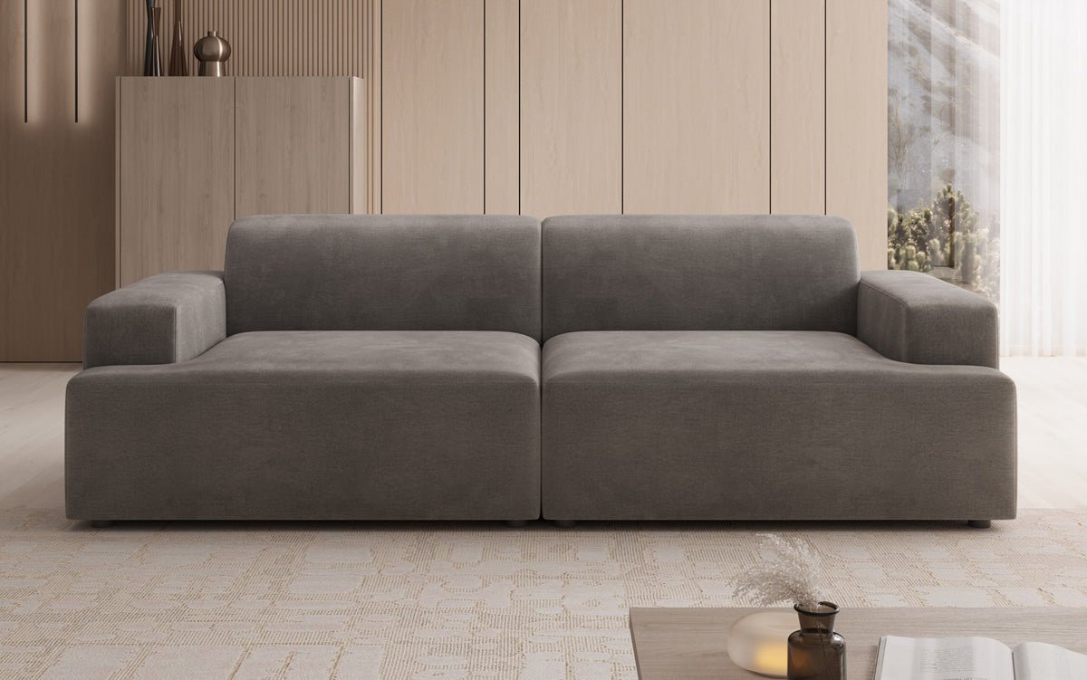 Designer 3 Sitzer Sofa Monza in Samt