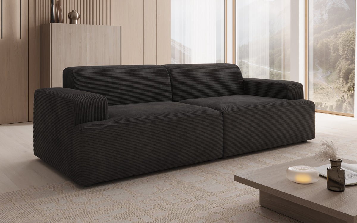 Designer 3 Sitzer Sofa Monza in Cord
