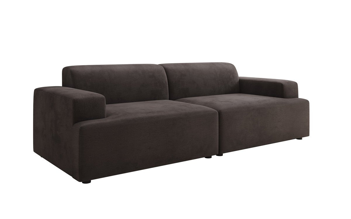 Designer 3 Sitzer Sofa Monza in Samt