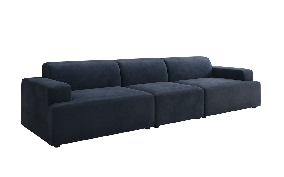 Designer Sofa Monza 3 Sitzer XXL in Samt