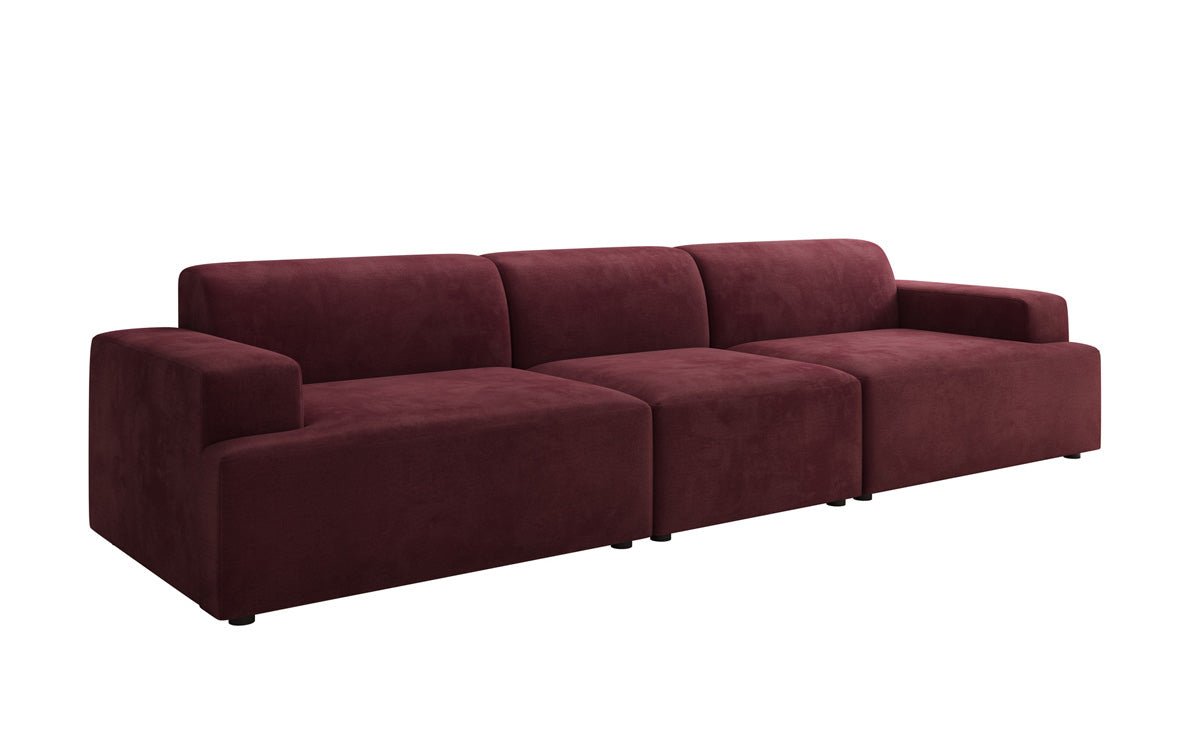 Designer Sofa Monza 3 Sitzer XXL in Samt