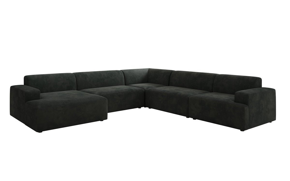 Designer Sofa Monza Wohnlandschaft U XXL in Cord