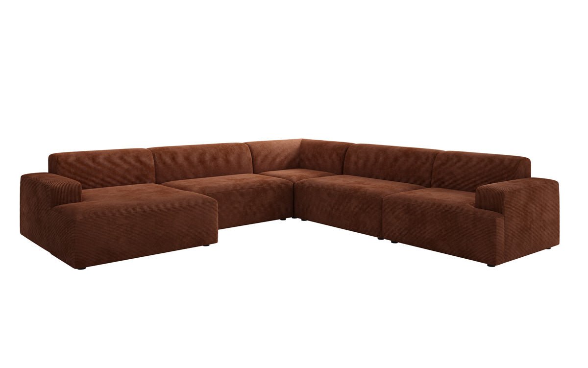Designer Sofa Monza Wohnlandschaft U XXL in Cord