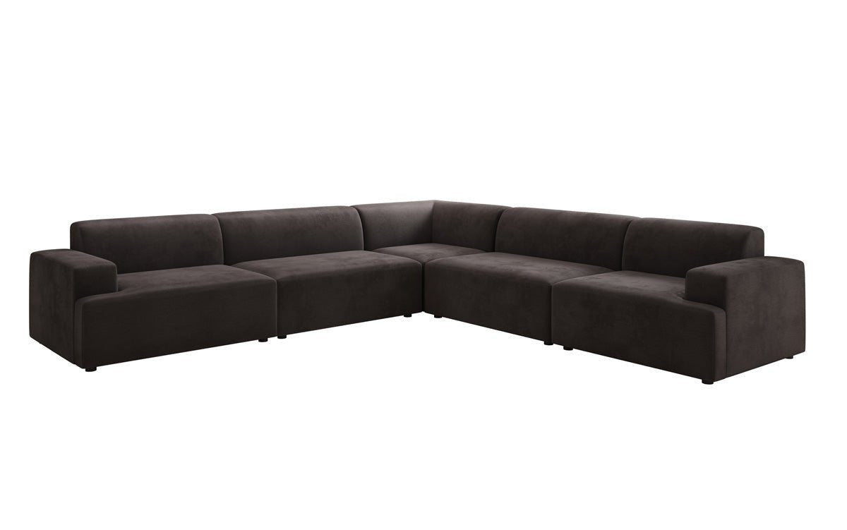 Designer Sofa Monza Wohnlandschaft L XXL in Samt