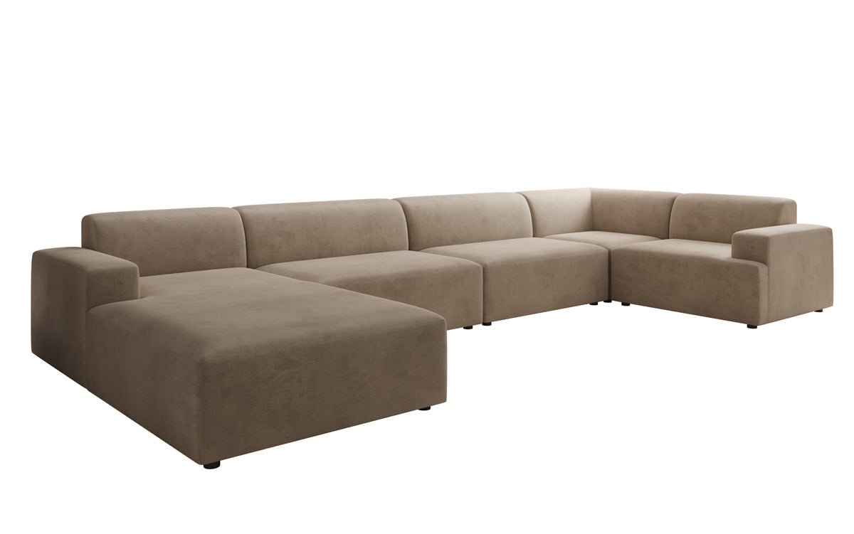 Designer Sofa Monza U XXL in Samt