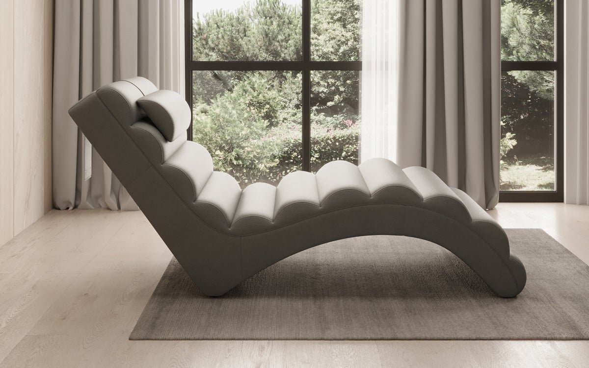 Designer Relax-Liege Malina in Echtleder