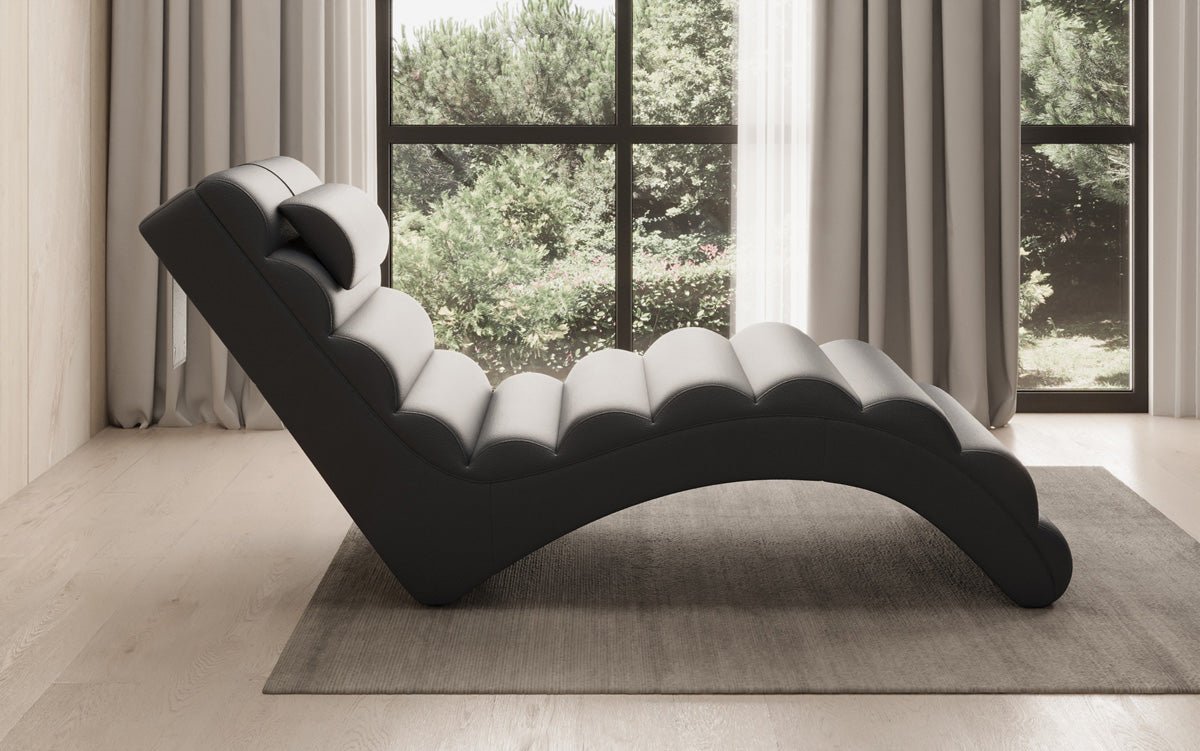 Designer Relax-Liege Malina in Echtleder