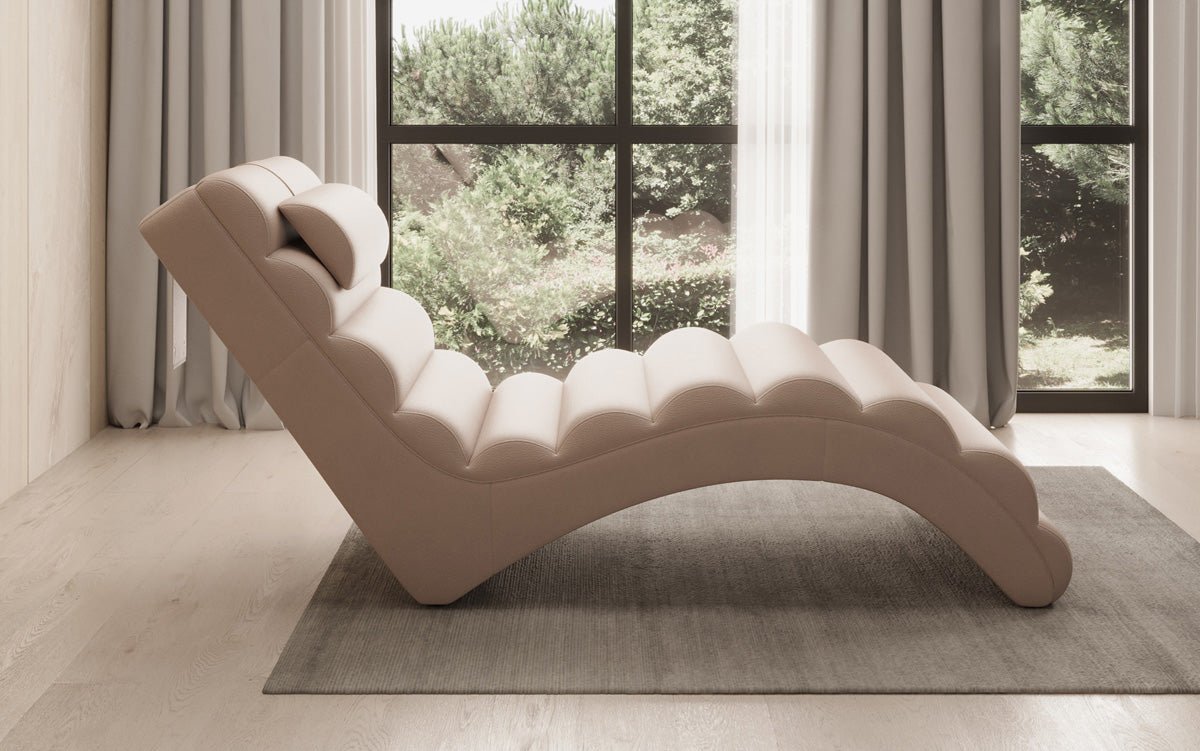Designer Relax-Liege Malina in Echtleder