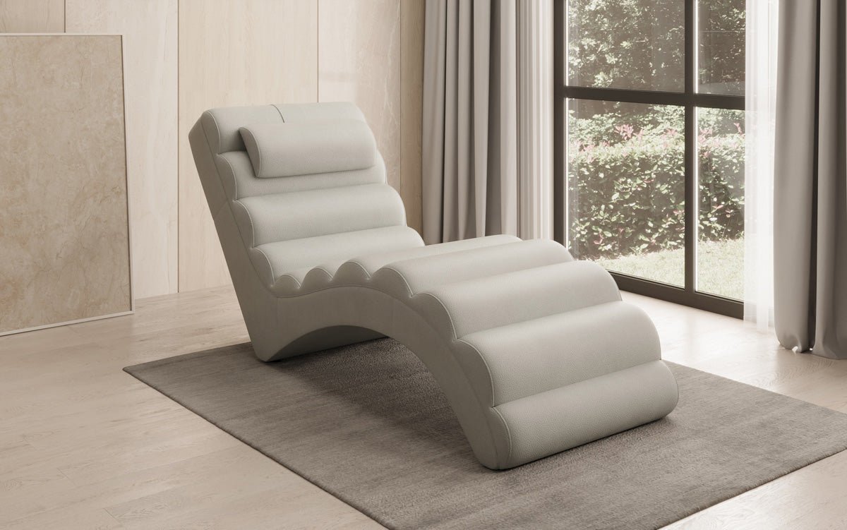 Designer Relax-Liege Malina in Echtleder