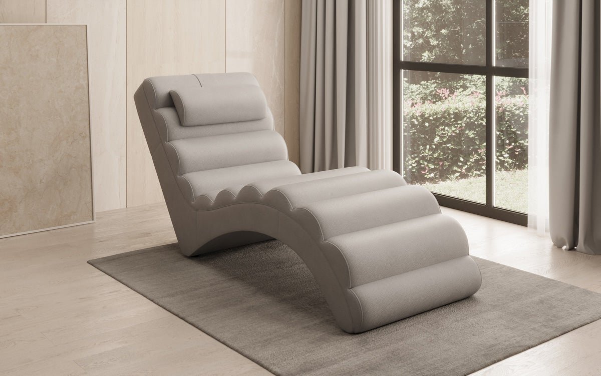 Designer Relax-Liege Malina in Echtleder