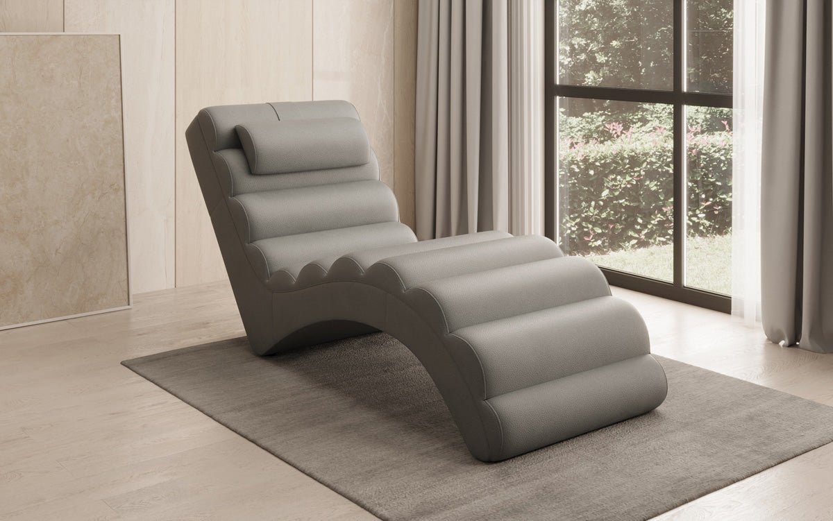 Designer Relax-Liege Malina in Echtleder