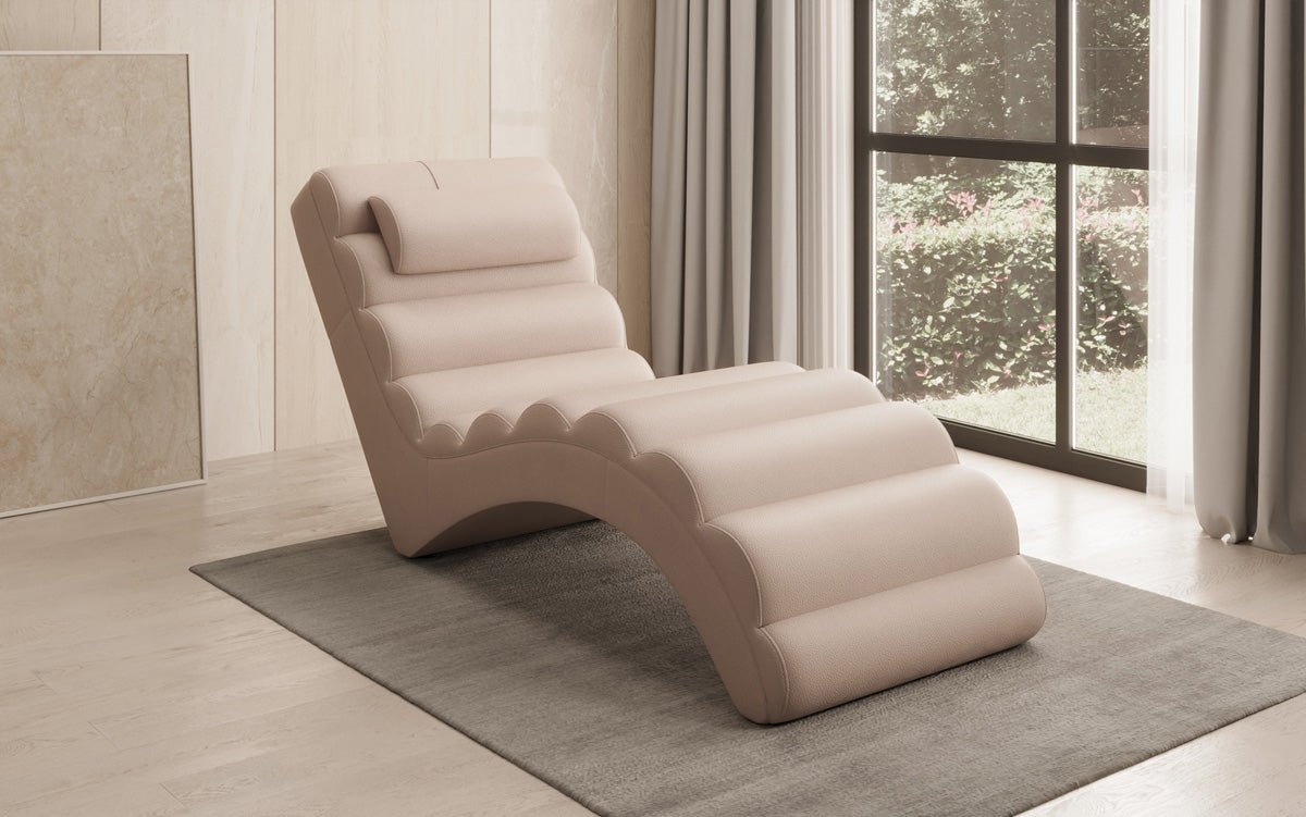 Designer Relax-Liege Malina in Echtleder