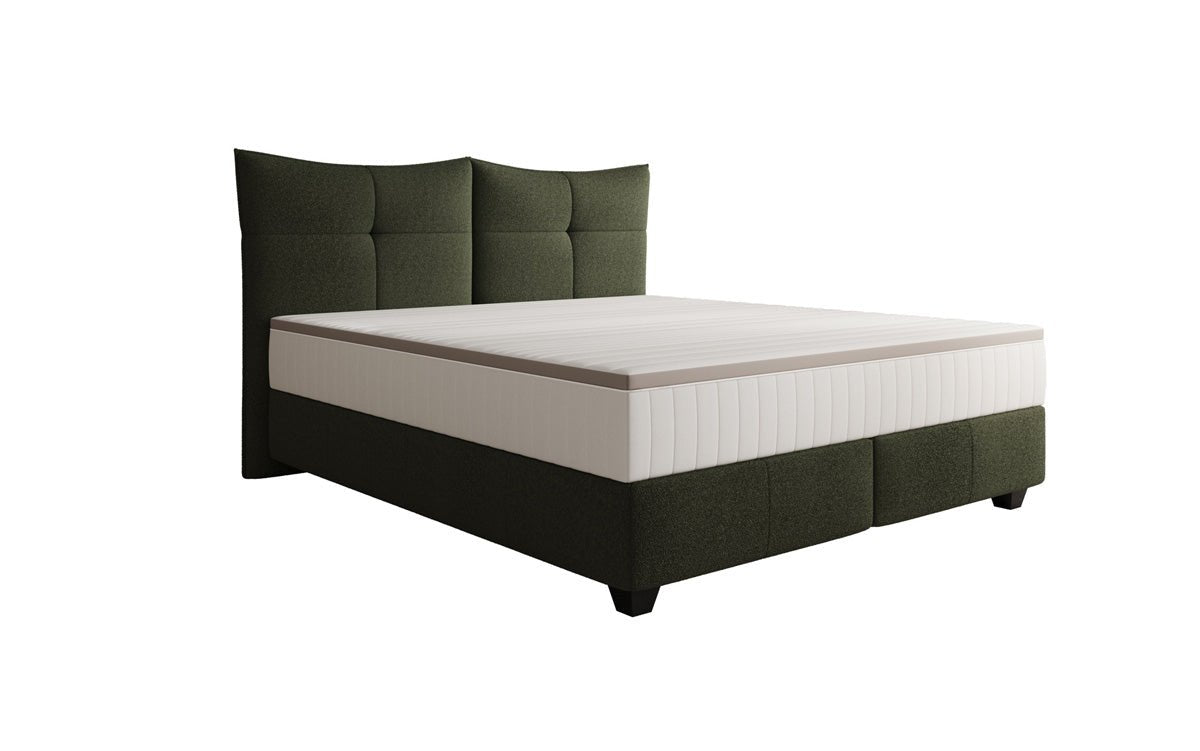 Boxspringbett Veyora in Bouclé