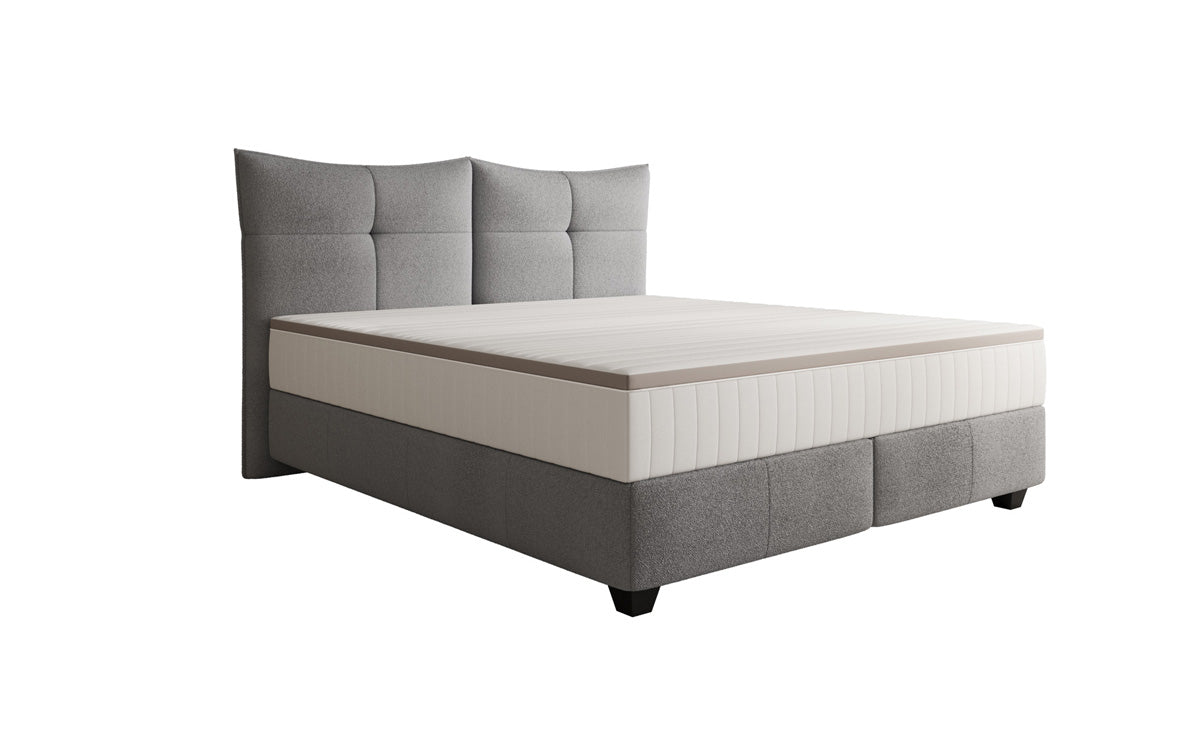 Boxspringbett Veyora in Bouclé