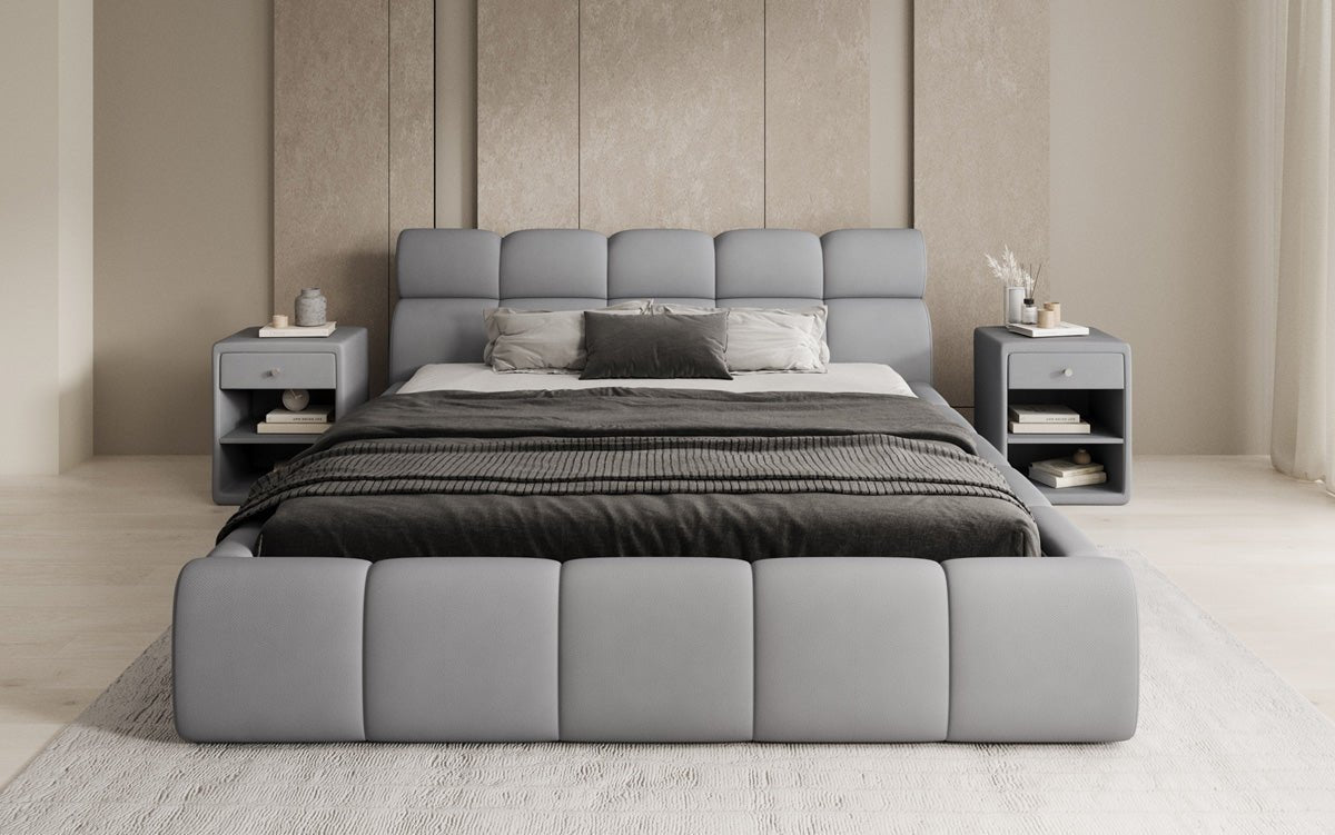 Designer Polsterbett Dallas Stoff mit Stauraum