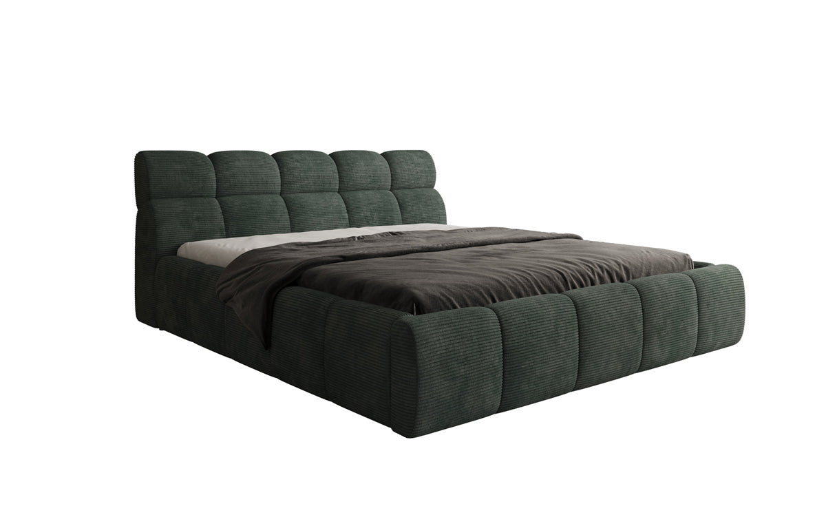 Designer Polsterbett Dallas Cord mit Stauraum