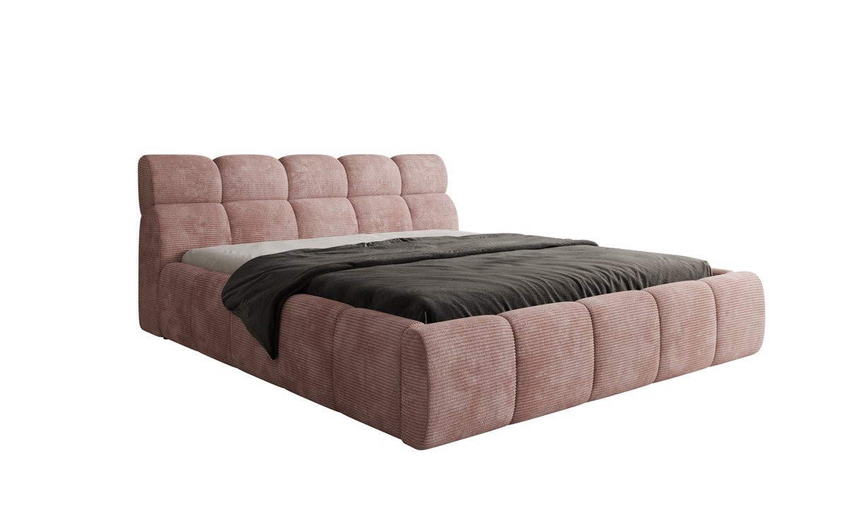Designer Polsterbett Dallas Cord mit Stauraum
