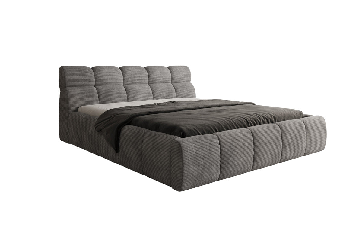 Designer Polsterbett Dallas Cord mit Stauraum