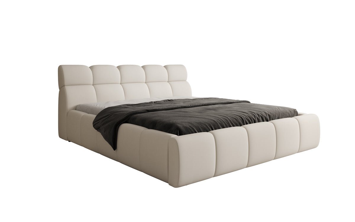Designer Polsterbett Dallas Stoff mit Stauraum