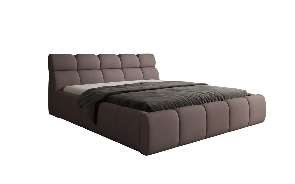 Designer Polsterbett Dallas Stoff mit Stauraum