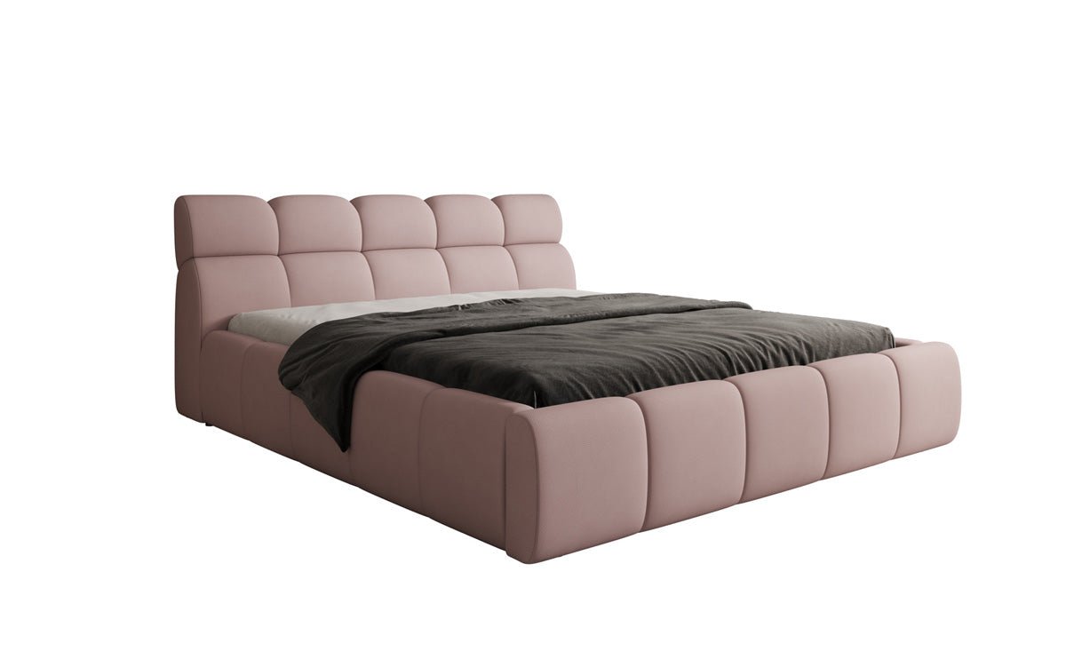 Designer Polsterbett Dallas Stoff mit Stauraum