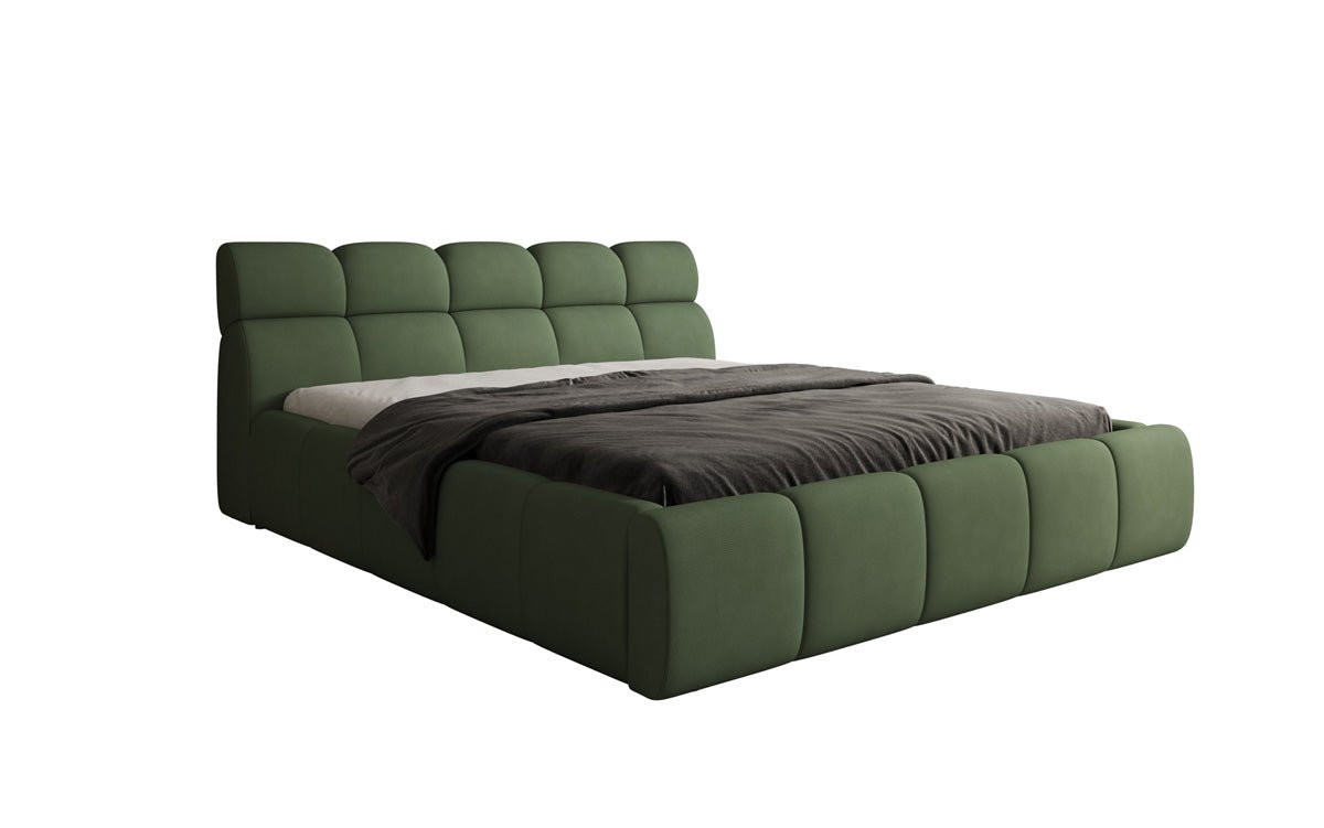 Designer Polsterbett Dallas Stoff mit Stauraum