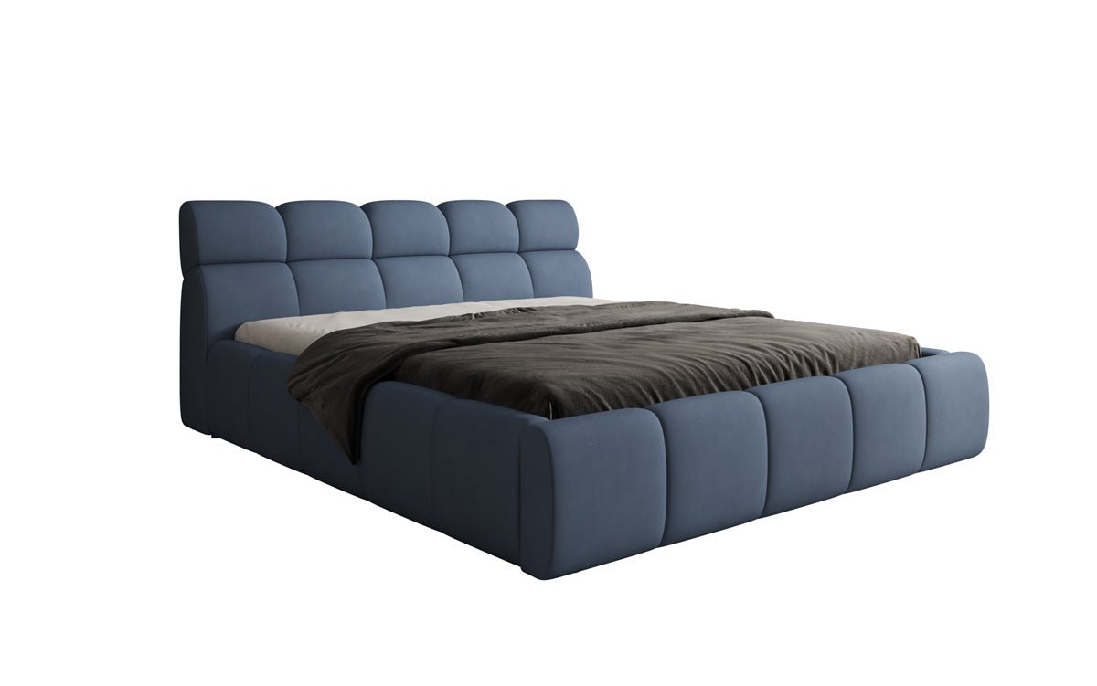 Designer Polsterbett Dallas Stoff mit Stauraum