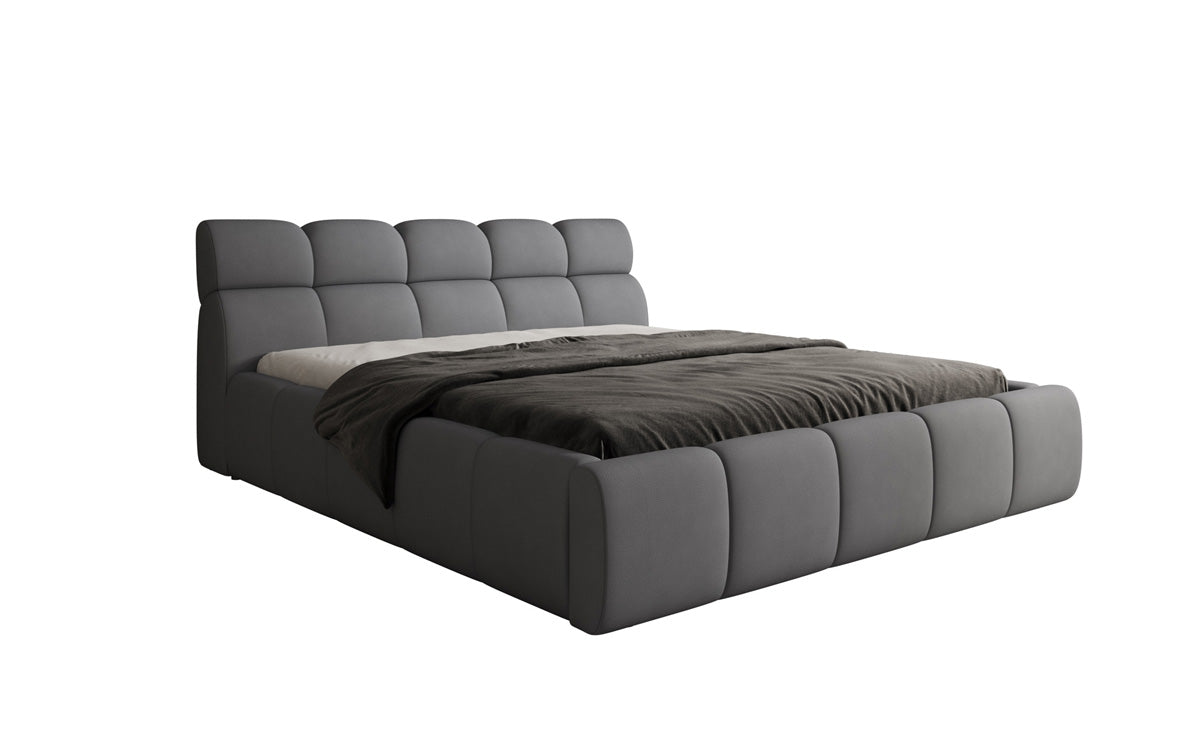 Designer Polsterbett Dallas Stoff mit Stauraum