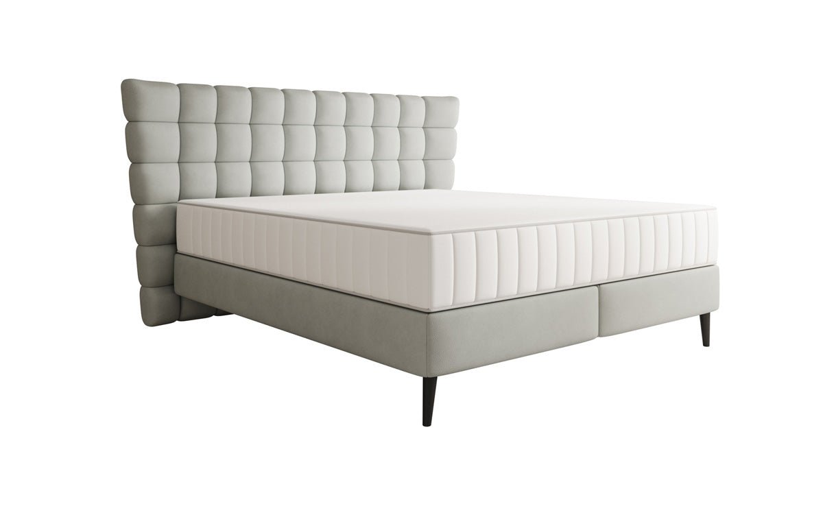 Boxspringbett Alvion in Echtleder