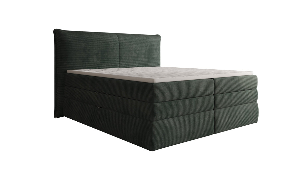 Boxspringbett Avelora mit Stauraum in Cord