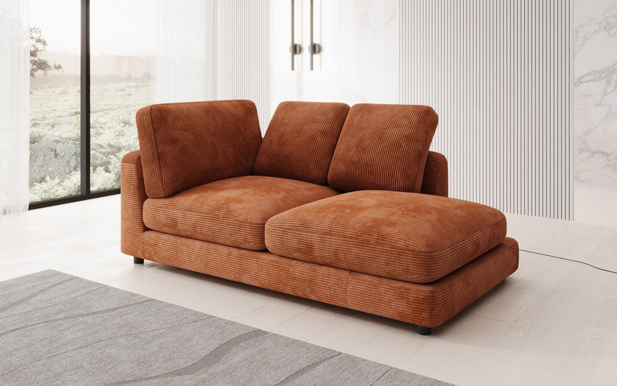 Designer Chaiselounge/Sofa Thalessa in Cord