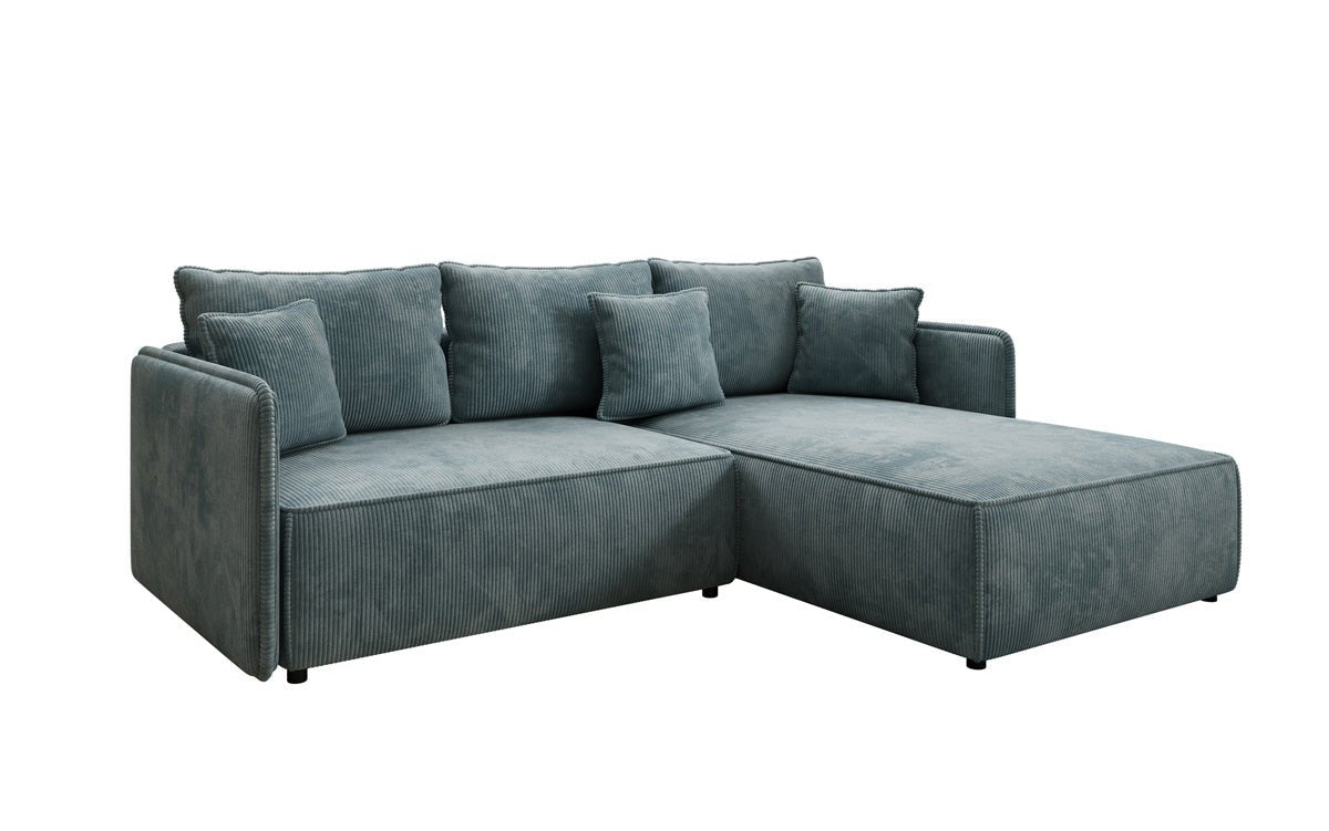 Designer Sofa Marlen mit Schlaf- und Klappfunktion in Cord