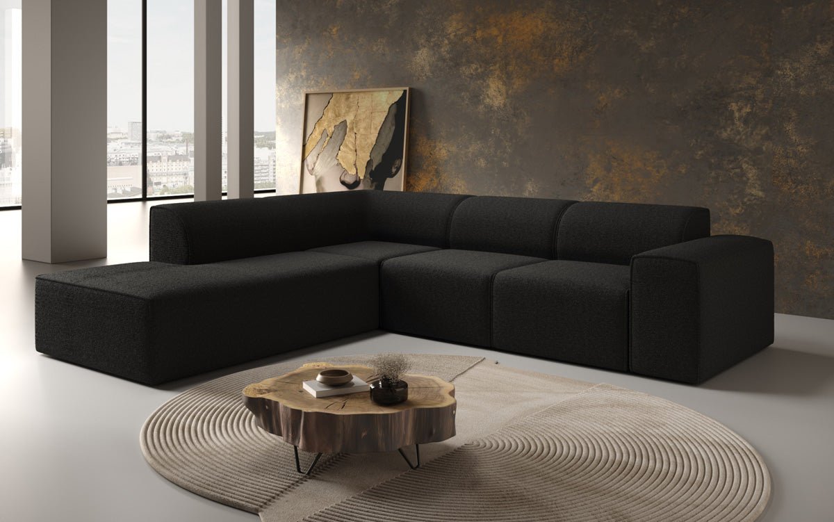 Designer Sofa Idiola L in Teddy Bouclé