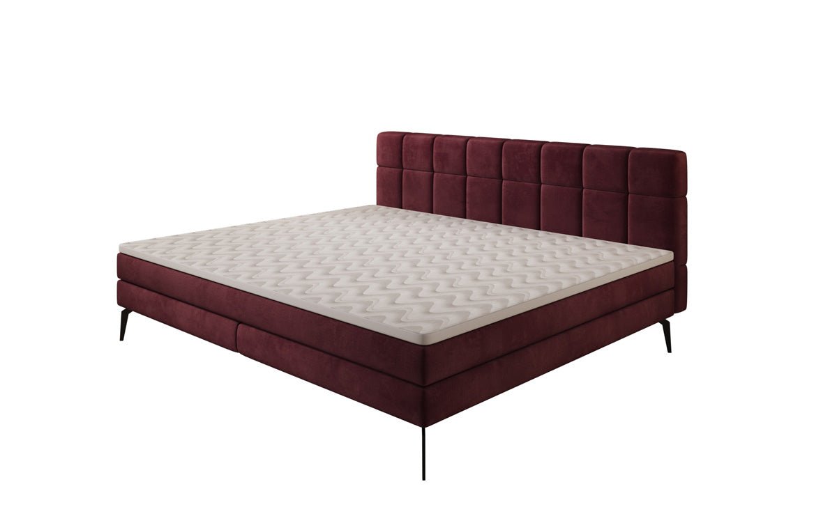 Familien Boxspringbett Savona – 220/240x200 in Samt